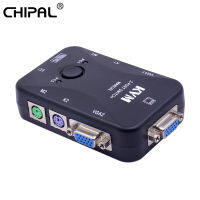 CHIPAL 2พอร์ต Ps 2 KVM สวิทช์ Switcher 1920*1440 VGA SVGA สวิทช์ S Plitter กล่องควบคุมสำหรับแป้นพิมพ์เมาส์ตรวจสอบอะแดปเตอร์