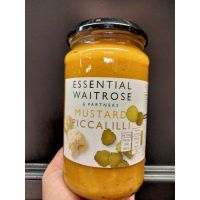 New Arrival ?Waitrose Essential Mustard Piccalilli มัสตาร์ด ผสม ผักดอง เวทโทรส 285 กรัม