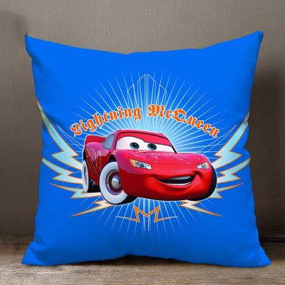 Disney Cartoon Pillow Case Cushion Cover Lightning McQueen CarThrow Pillow Case For Sofa Car Christmas Gift 40x40cm