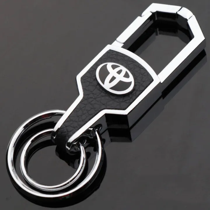 Toyota Car Key Holder Braided Rope Leather Key Chain Diamond Car Logo