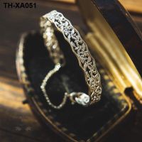 925 Pattern Hollow Metal Craze Temperament Gold and สองสี