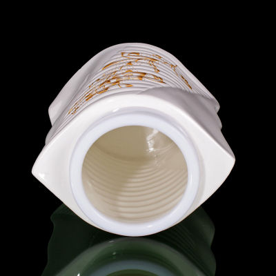 แก้มผลิตภัณฑ์กระป๋องสแควร์ชามน้ำตาลสร้างสรรค์หม้อชาเซรามิกที่มีฝาปิดขวดแก้วกระป๋องที่ปิดสนิท Z009