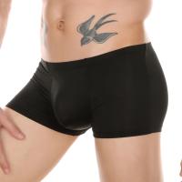 【CW】 Mens Silk U Convex Briefs Enhanced Trunks Elastic Seamless Breathable Thin Underpants