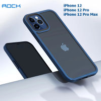 Rock เคสกันกล้อง iPhone 12 / 12 Pro / 12 Pro Max แท้?% เคสผิวด้านลดรอยนิ้วมือ ขอบนิ่ม-หลังแข็ง