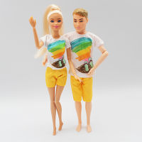 30cm Couple Doll Girlfriend &amp; Boyfriend Ken Doll 16 Doll with Wheat Complexion Body Couple Outfit Parents Cosplay Toys Gifts