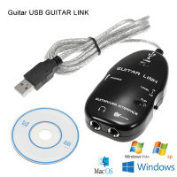 New guitar to USB interface link cable audio adapter effect connector recorder for PCMAC computer