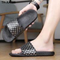 sandals male breathable antiskid a word han edition beach slippers joker outside man shoes