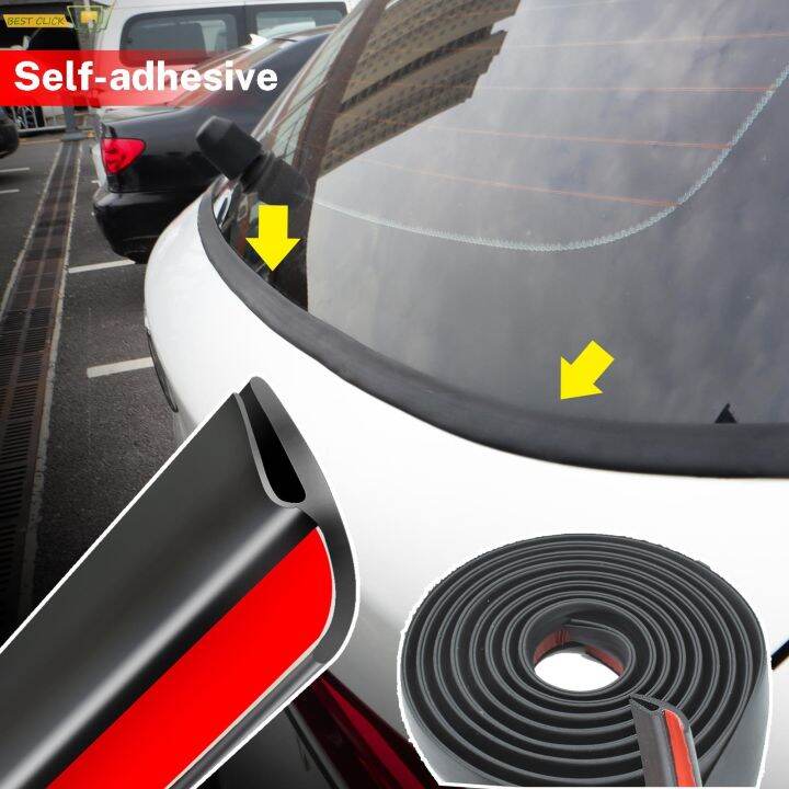 【CC】 Type H Front Windshield Seals Rubber Rear Window Weatherstrip
