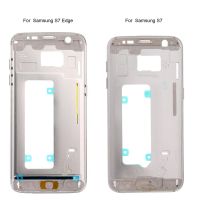 Middle Plate Frame For Samsung Galaxy S7 G930F S7 Edge G935F Housing Bezel Chassis Mobile Phone Replacement Part Accessories