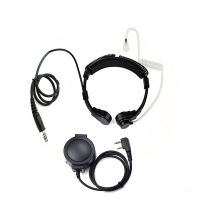 NEW Walkie Talkie Tactical Throat Mic Earpiece Headset Microphone NATO Plug For Kenwood Baofeng UV-5R