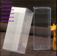 Wholesale 10pcs 1lot Clear PVC Custom Box Packing Wedding/Christmas Favor Candy/Apple/Gift/Candle/Dry Fruit Toys Box 4x4xHIGH