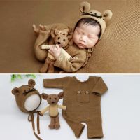 Babies Accessories Newborn Costume Photography Props Crochet Romper Boy Maternity Outfit Girl 0 to 3 Months For Birth Shooting