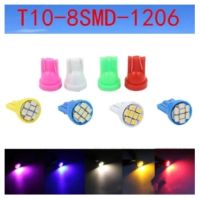 T009 ไฟหรี่ LED T10 8 SMD ไฟส่องป้ายทะเบียน มีให้เลือก 8สี (1หลอด)