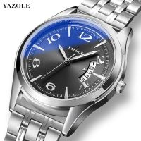 2023 Fashion Casual Business Men Watches Stainless Steel Band Quartz Waterproof Date Wristwatches Luminous Relogio Masculino