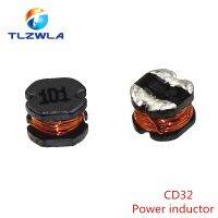 10pcs CD32 Power inductor 2.2/3.3/4.7/6.8/10/15/22/47/100UH SMD inductance Copper core