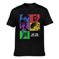 Anime Cute Cowboy Bebop See You Space Cowboy Pop Artga Hot Sell Diy Customized MenS Casual Tee