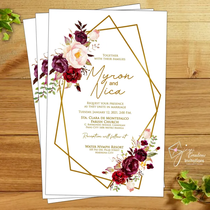 Rustic Floral Wedding Invitation 10 Pcs Personalized Wedding   3a82478500333e42ce63a42e642b7908  720x720q80  .webp