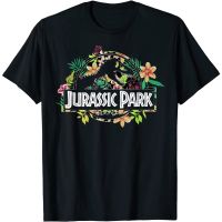 HOT ITEM!!Family Tee Couple Tee Adult Clothes Jurassic Park Floral Tropical Fossil Logo Graphic T-Shirt