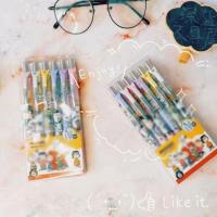 【living stationery】30ชิ้น /Lotdog กด GelSet น่ารัก0.5มม. สีดำหมึกปากกาเป็นกลางคัดสรร