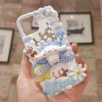 [Phone case]ร้อน Kawaii ความคิดสร้างสรรค์ Cinnamoroll สุนัขครีม GlueCase MaterialDIYand น่ารัก Cinnamoroll อุปกรณ์เรซิน