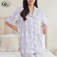 G&amp;G Nightwear รุ่น EN7P08 ชุดนอน แบบแขนสั้น + ขายาว สี GY