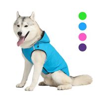 Dog Raincoat Reflective Hooded Jacket Puppy Clothing Waterproof Breathable Raincoat for Big Dog Pet Dog Vest Ropa Para Perros