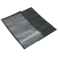 คละขนาด Matte Clearblackblack Zip Lock Bags 100Pcs PE Plastic Flat Ziplock Package Bag