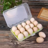 1Pc Fresh Keeping Grids Transparent Egg Refrigerator Storage Box Portable Outdoor Anti-collision Plastic Egg Box Food Container