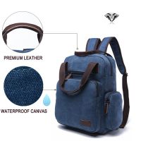 R Canvas Laptop Backpack Waterproof Satchel School Books Travel Hiking Casual Rucksack Men Women Girls MG