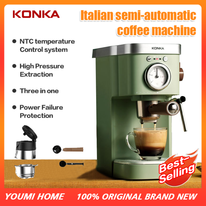 Konka Coffee Machine Coffee Maker Italian Espresso Automatic