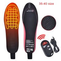 USB Heated Shoe Insoles Remote Control 3.7V 2100MA Heating Insoles Rechargeable Electric Heated Insoles Warm Sock Pad Mat