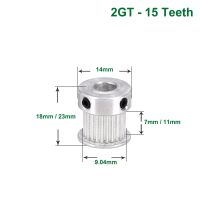 3D Printer Parts GT2 Timing Pulley 15 Tooth 2GT Aluminum Bore 4mm 5mm 6mm Synchronous Wheels Gear Part For Belt Width 6mm 10mm