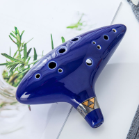 12หลุม Ocarina เซรามิก Alto C ตำนานของขลุ่ยขลุ่ยเครื่องดนตรีพลาสติก Ocarina ลดลงการจัดส่งสินค้า