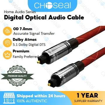 TOSLink Fiber Optical Digital Audio Cable 1.5ft 3ft 6ft 12ft 25ft 50ft  S/PDIF