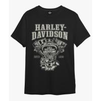 เสื้อยืดโอเวอร์ไซส์ขายเสื้อยืด พิมพ์ลายเครื่องยนต์ Harley DAVIDSON V-TWIN（S-5XL） S-5XL