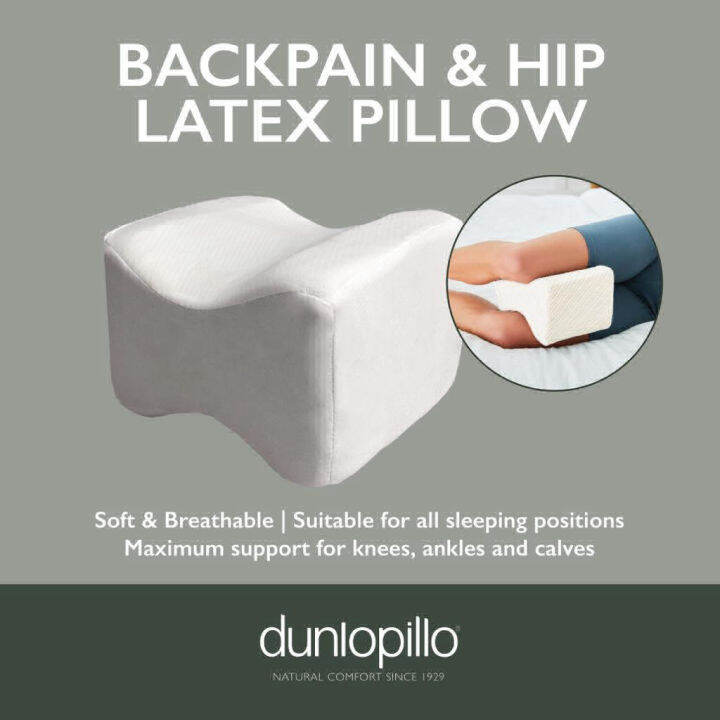 Dunlopillo Backpain and Hip / Knee Natural Latex Pillow Lazada Indonesia