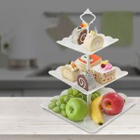 Detachable Cake Stand European Style 3 Tier Pastry Cupcake Fruit Plate Serving Dessert Holder Wedding Party Home Decor