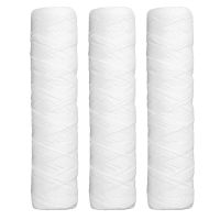 3Pcs String Wound Water Filter Universal Whole House Replacement Cartridge Sediment Filters for Well Water