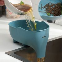 Sink Strainer Elephant Sculpt Leftover Drain Basket Soup Garbage Filter Anti Skid Fruit Vegetable Drainer Kitchen Accessories