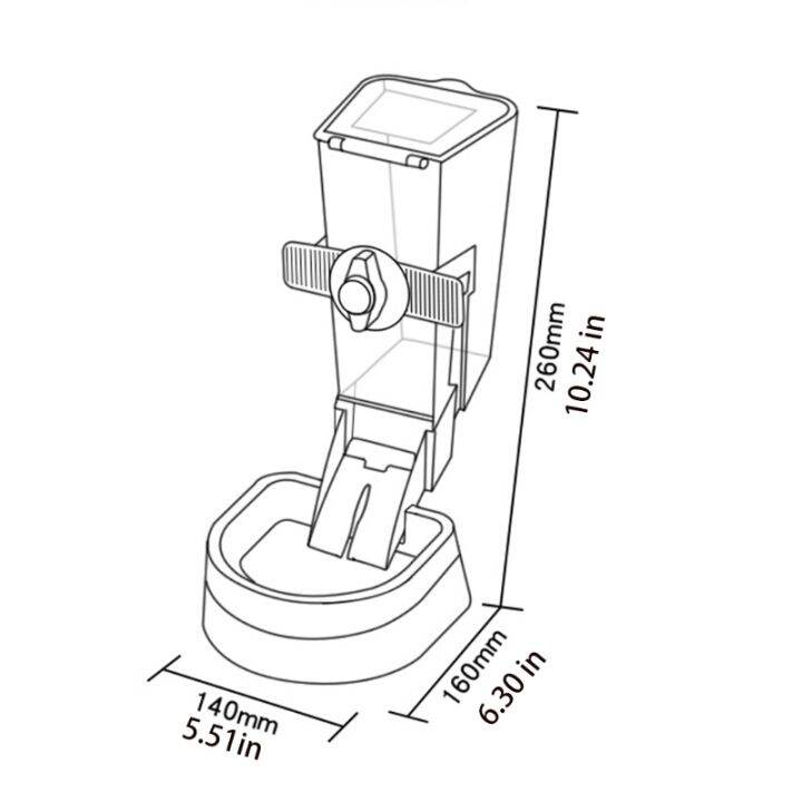 เครื่องจ่ายอาหารอัตโนมัติสำหรับสัตว์เลี้ยงสำหรับแมว-auto-feeder-gravity-fed-สำหรับสุนัขขนาดเล็ก-ลูกสุนัข-แมวง่ายต่อการแขวนในกรงไม่มีเครื่องมือ