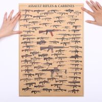 【CW】 Gun Posters / Fans Poster  AK47 Paper Wall Sticker