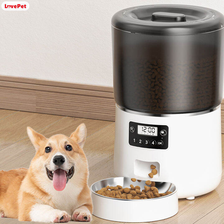 LPH Automatic Pet Food Dispensers 4L Large Capacity Smart Feed Trough