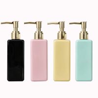 Liquid Soap Dispenser Refillable Punp Bottle Square Bathroom Shampoo Conditioner Shower Gel Sub-bottling Empty Storage Container