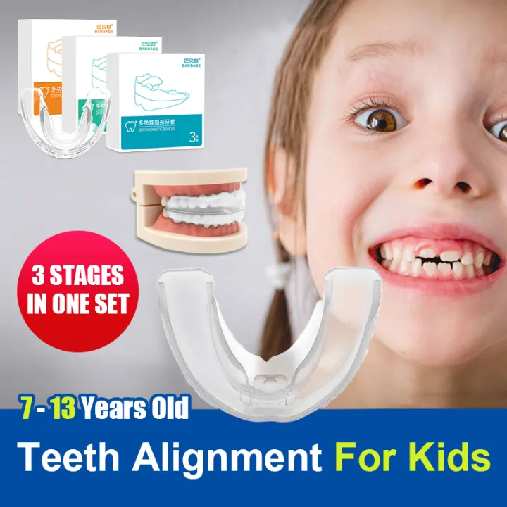 3PCS Silicone Teeth Alignment For Kids (WITH CASE) | Lazada PH