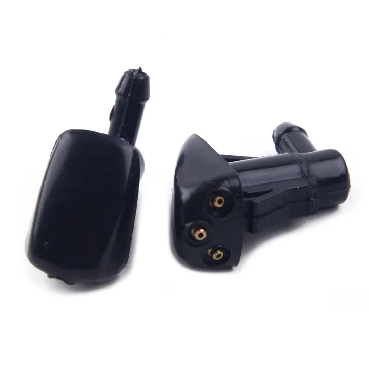 beler 2pcs Front Windshield Wiper Washer Water Spray Jet Nozzle Fit For