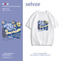 2023 newSELVZE （พร้อมส่งจากกทม มาถึงใน 3วัน）print T-shirt เสื้อยืดแขนสั้นพิมพ์ลายศิลปะ T0431