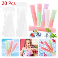 20PCS Disposable Ice Popsicle Mold Bags Bpa Free Freezer Tubes with Zip Seals Yogurt Sticks Juice Fruit Smoothies Ice Candy Pops