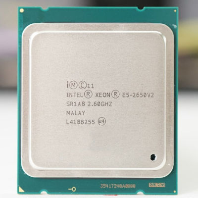 ในโปรเซสเซอร์ Xeon E5-2650 V2 E5 V2 CPU 2.6 LGA 2011 SR1A8นักแต่งเพลงเดสก์ท็อปแปดคอร์ E5 2650V2 100เวลาปกติ