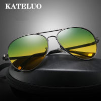 KAUO Day Night Vision Goggles Drivers Glasses for Men Photochromic Mens Sunglasses Polarized UV400 Male Sun Glasses 7759