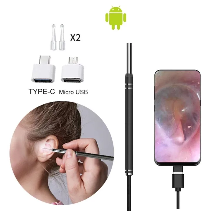 smart-ear-cleaner-endoscope-spoon-camera-ear-picker-cleaning-wax-removal-visual-earpick-wifi-mouth-nose-otoscope-support-android